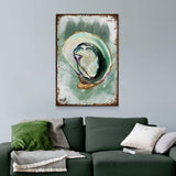 Oyster Shell Abstract Portrait Canvas Wall Art - Tailored Canvases - Flyclothing LLC