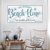 Personalized Beach House Sign II - Tailored Canvases - Flyclothing LLC