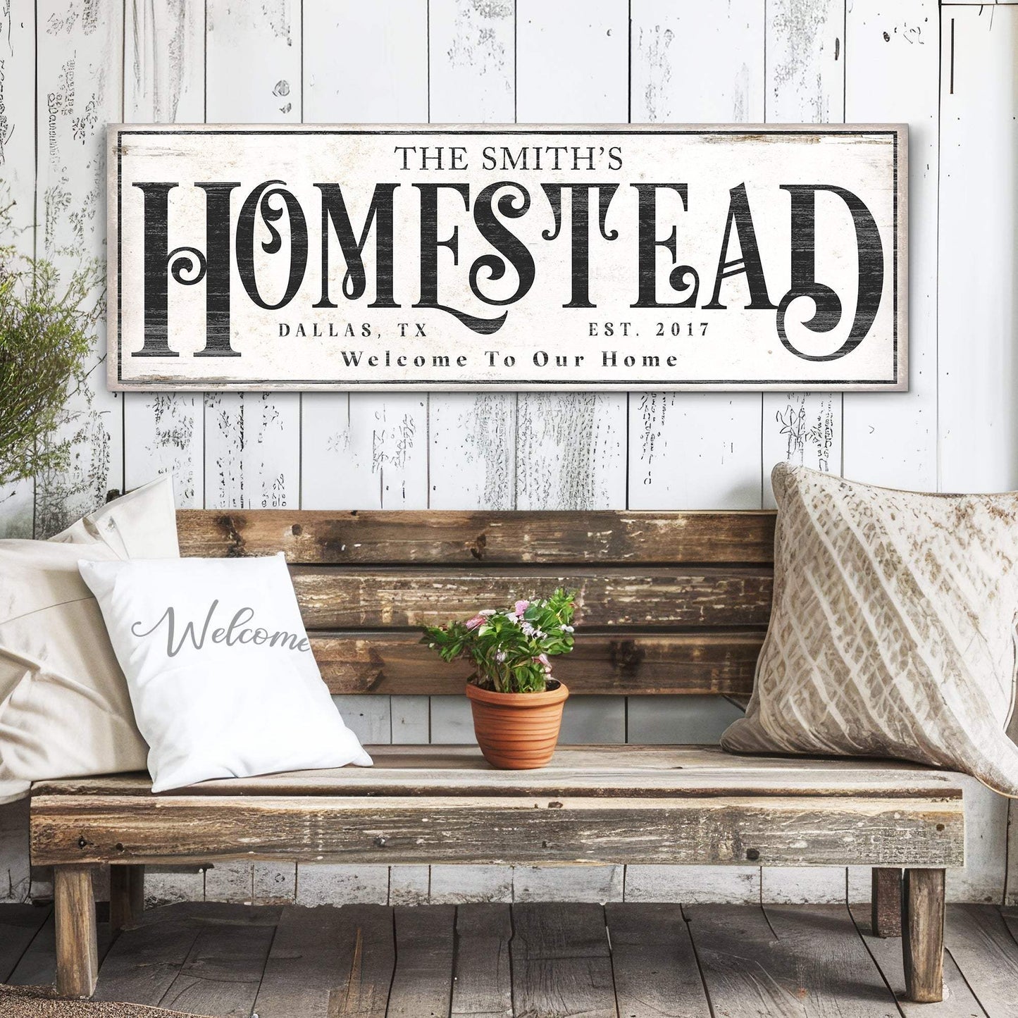 Vintage Homestead Sign III - Tailored Canvases - Flyclothing LLC