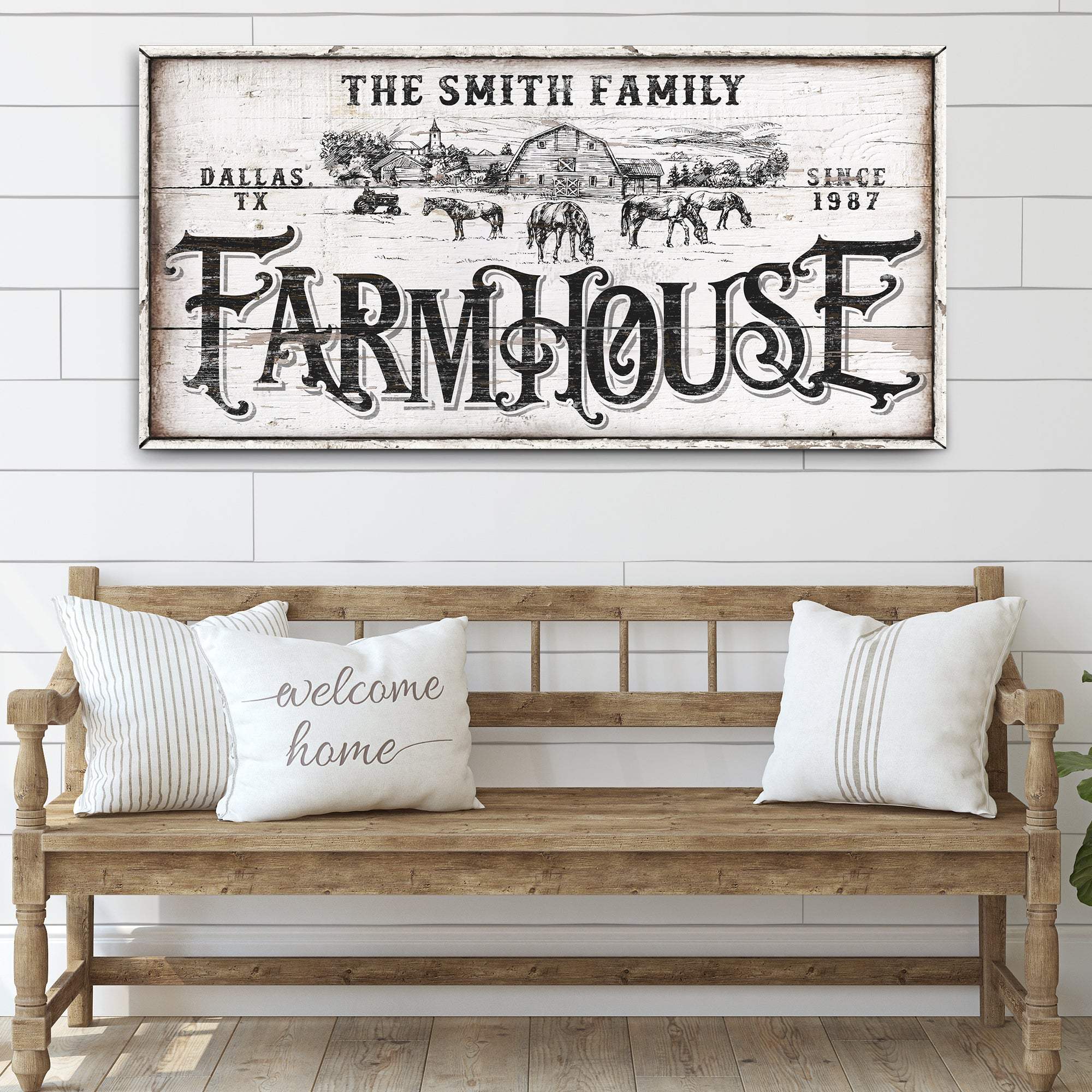 Personalized Farmhouse Sign IV - Tailored Canvases - Flyclothing LLC