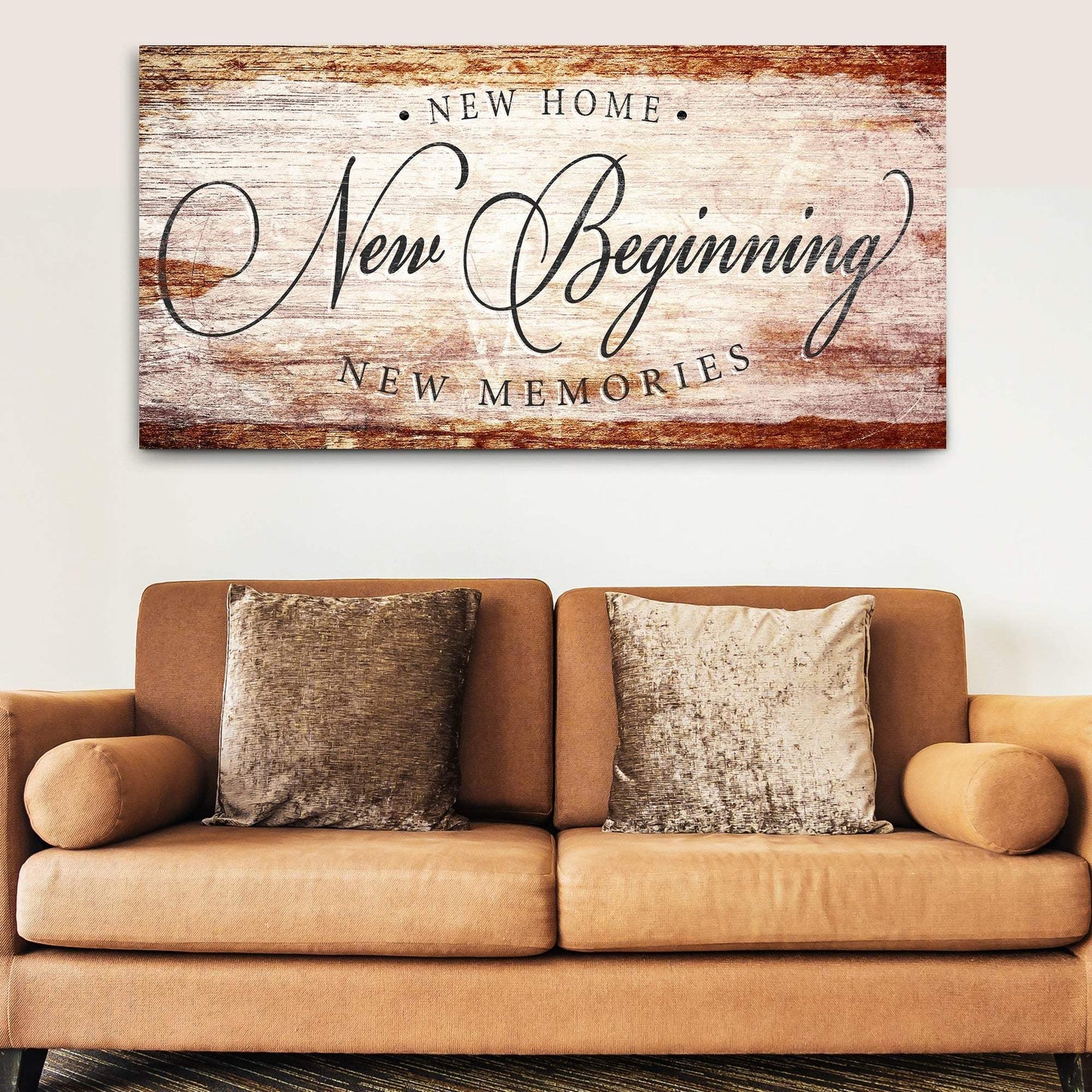 New Home New Beginning New Memories Sign IV - Tailored Canvases - Flyclothing LLC