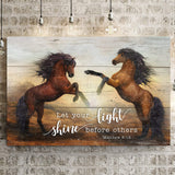 Let Your Light Shine Before Others Matthew 5:16 Faith Sign - Tailored Canvases - Flyclothing LLC