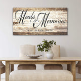Meals and Memories are Made Here Kitchen Sign II - Tailored Canvases - Flyclothing LLC
