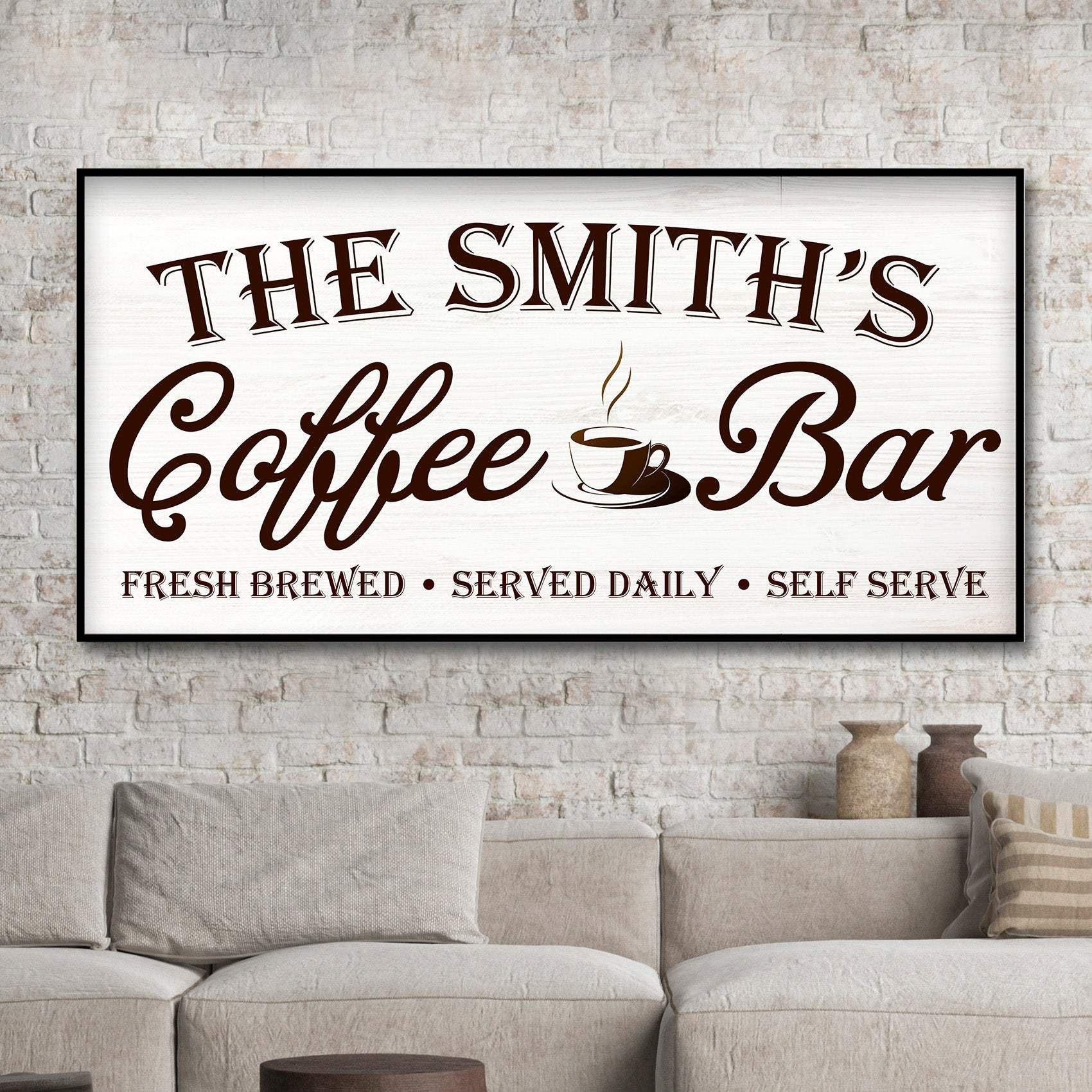 Coffee Bar Sign II - Tailored Canvases - Flyclothing LLC