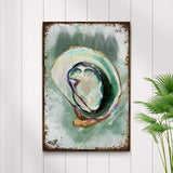 Oyster Shell Abstract Portrait Canvas Wall Art - Tailored Canvases - Flyclothing LLC