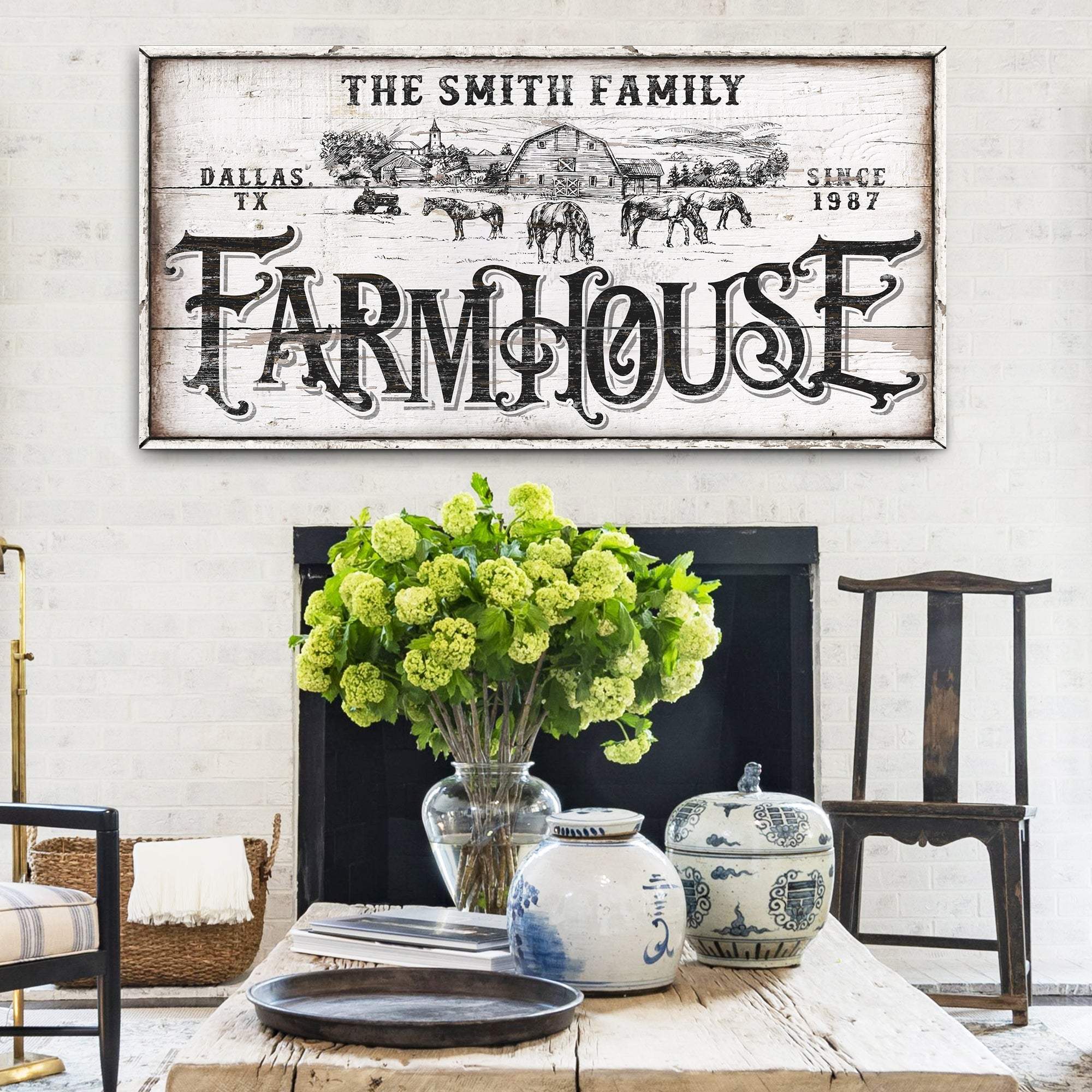 Personalized Farmhouse Sign IV - Tailored Canvases - Flyclothing LLC
