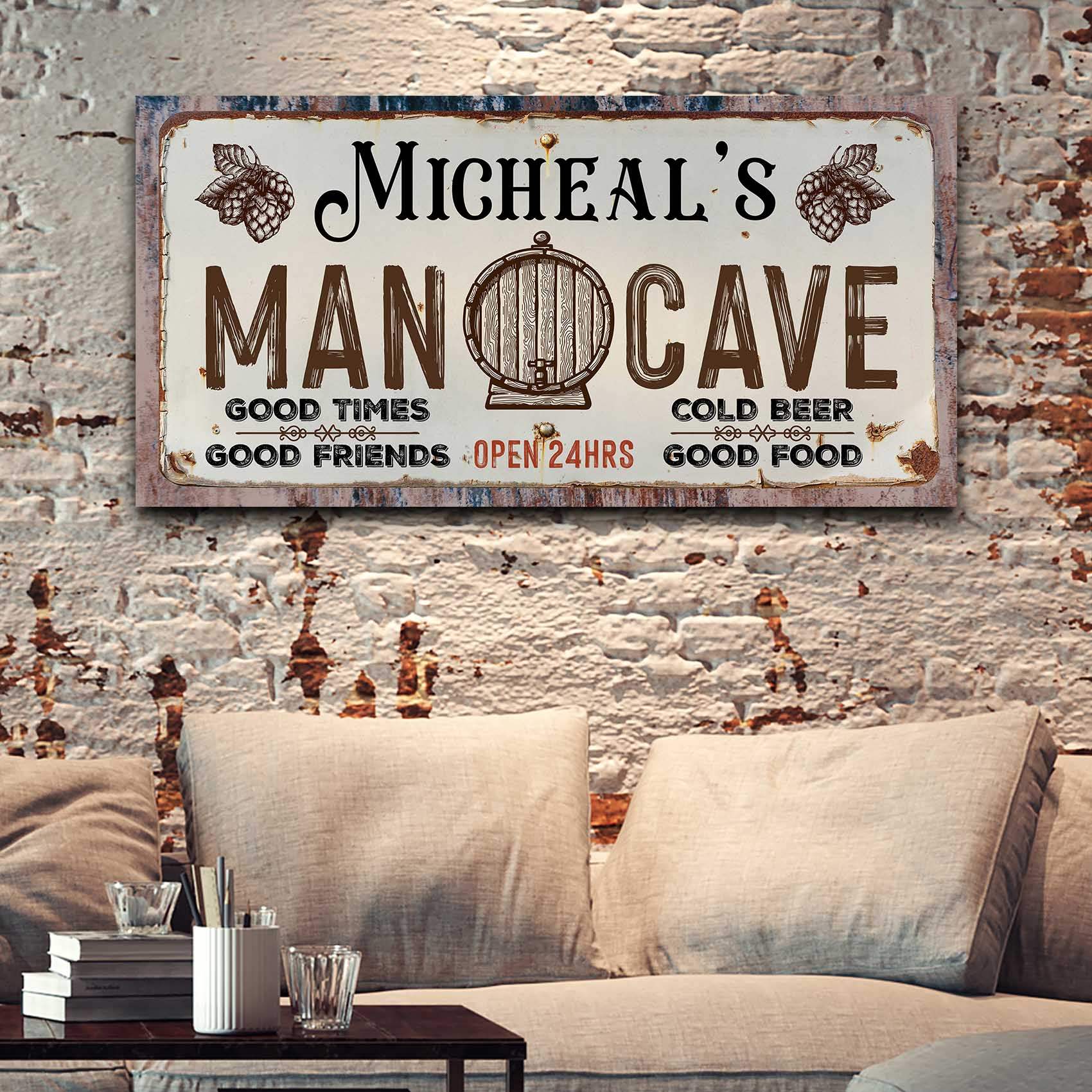 Man Cave Sign III - Tailored Canvases - Flyclothing LLC
