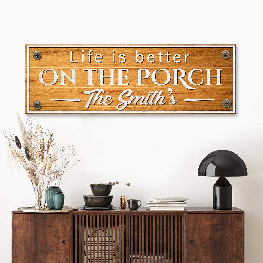 Family Name Porch Sign - Tailored Canvases - Flyclothing LLC