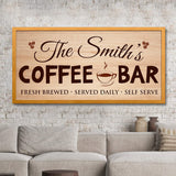 Coffee Bar Sign II - Tailored Canvases - Flyclothing LLC