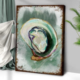 Oyster Shell Abstract Portrait Canvas Wall Art - Tailored Canvases - Flyclothing LLC