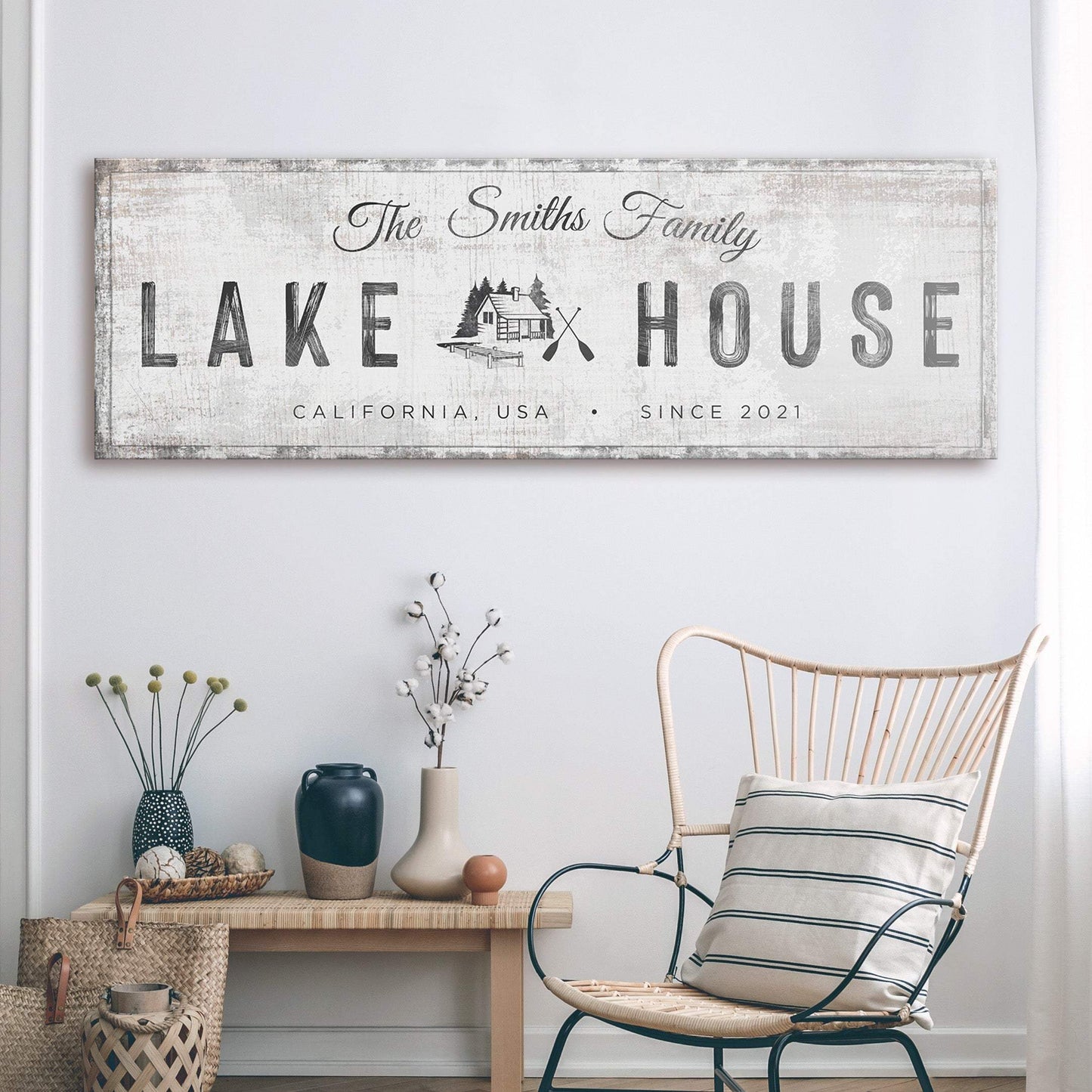Lake House Cabin Sign - Tailored Canvases - Flyclothing LLC