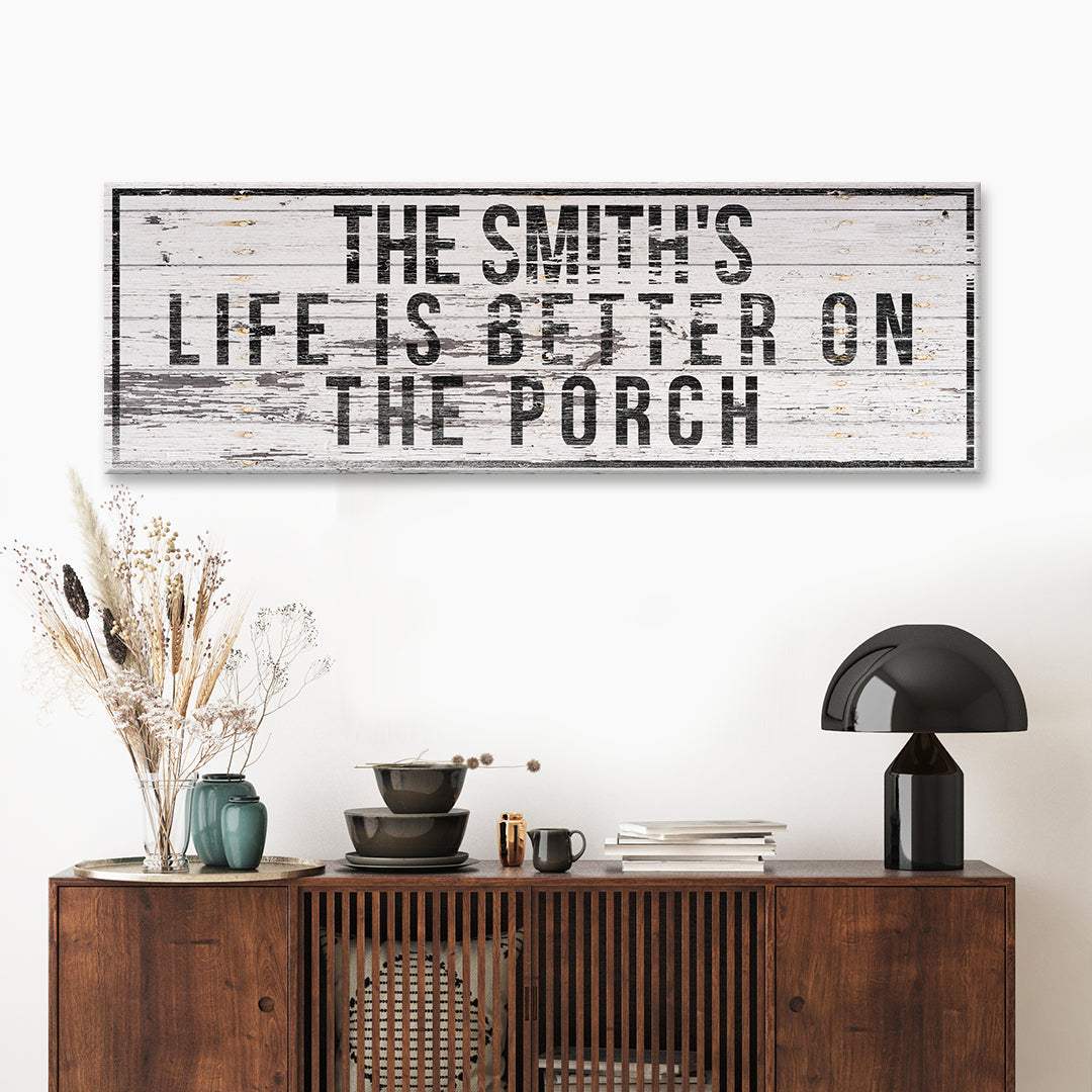 Family Name Porch Sign - Tailored Canvases - Flyclothing LLC