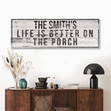 Family Name Porch Sign - Tailored Canvases - Flyclothing LLC