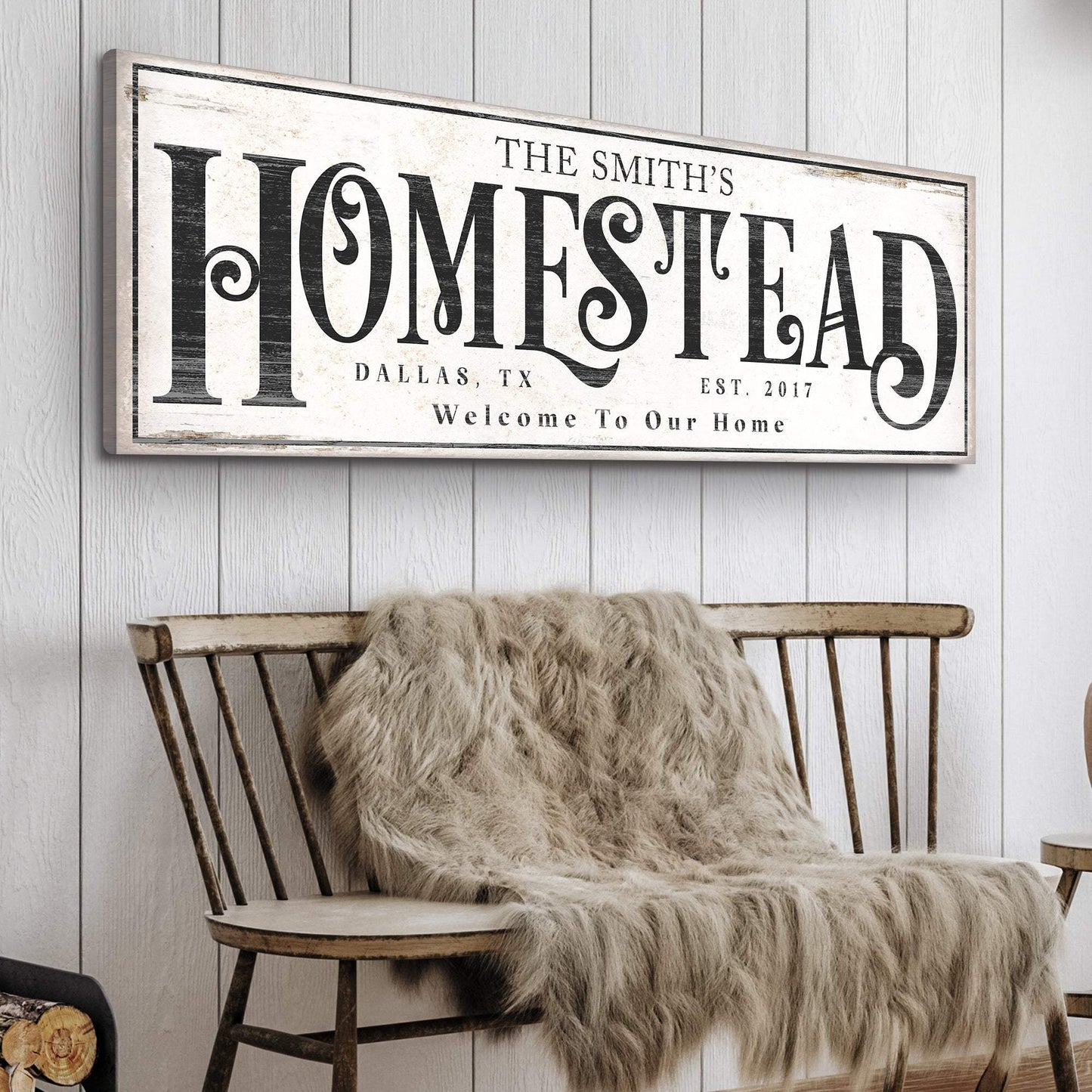 Vintage Homestead Sign III - Tailored Canvases - Flyclothing LLC