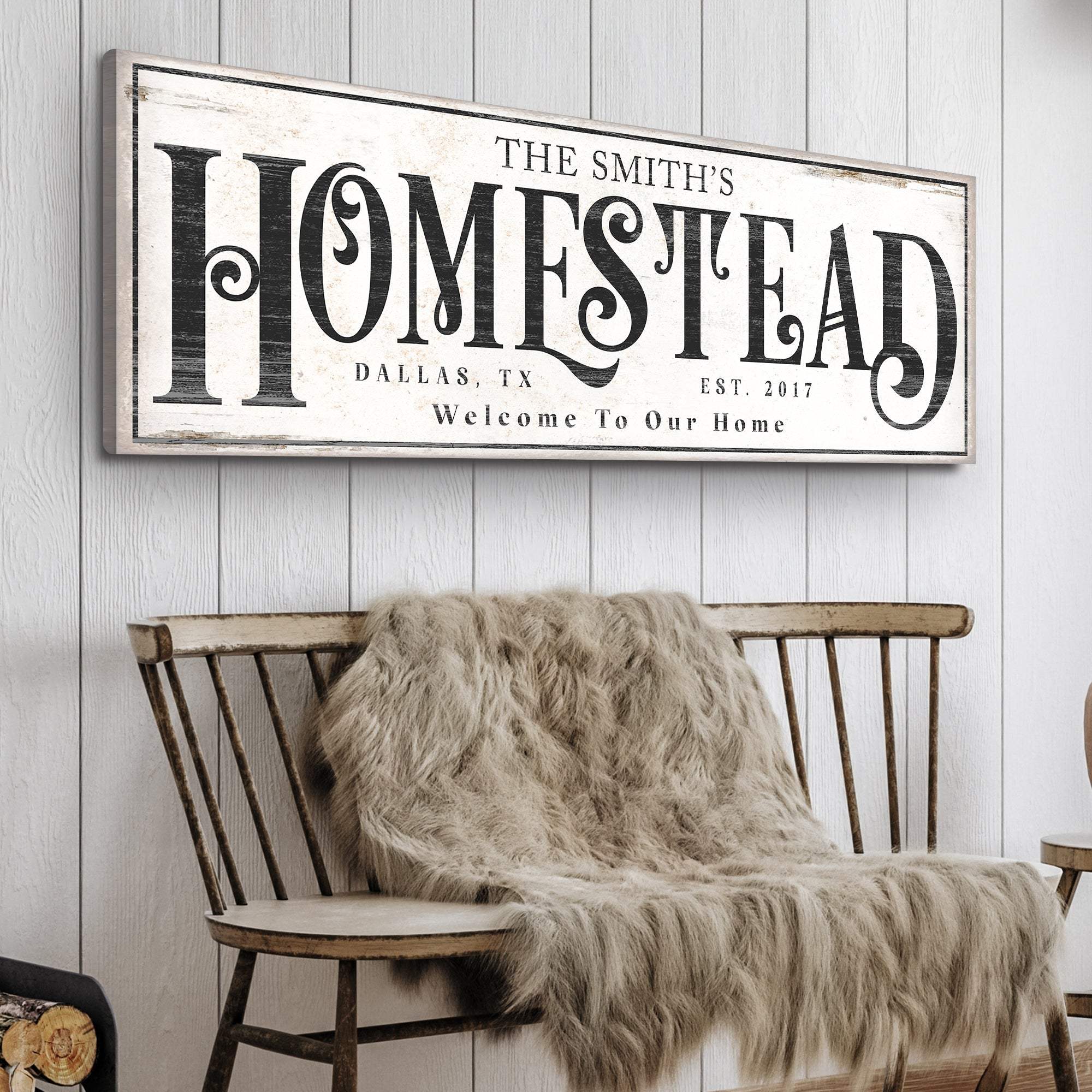 Vintage Homestead Sign III - Tailored Canvases - Flyclothing LLC