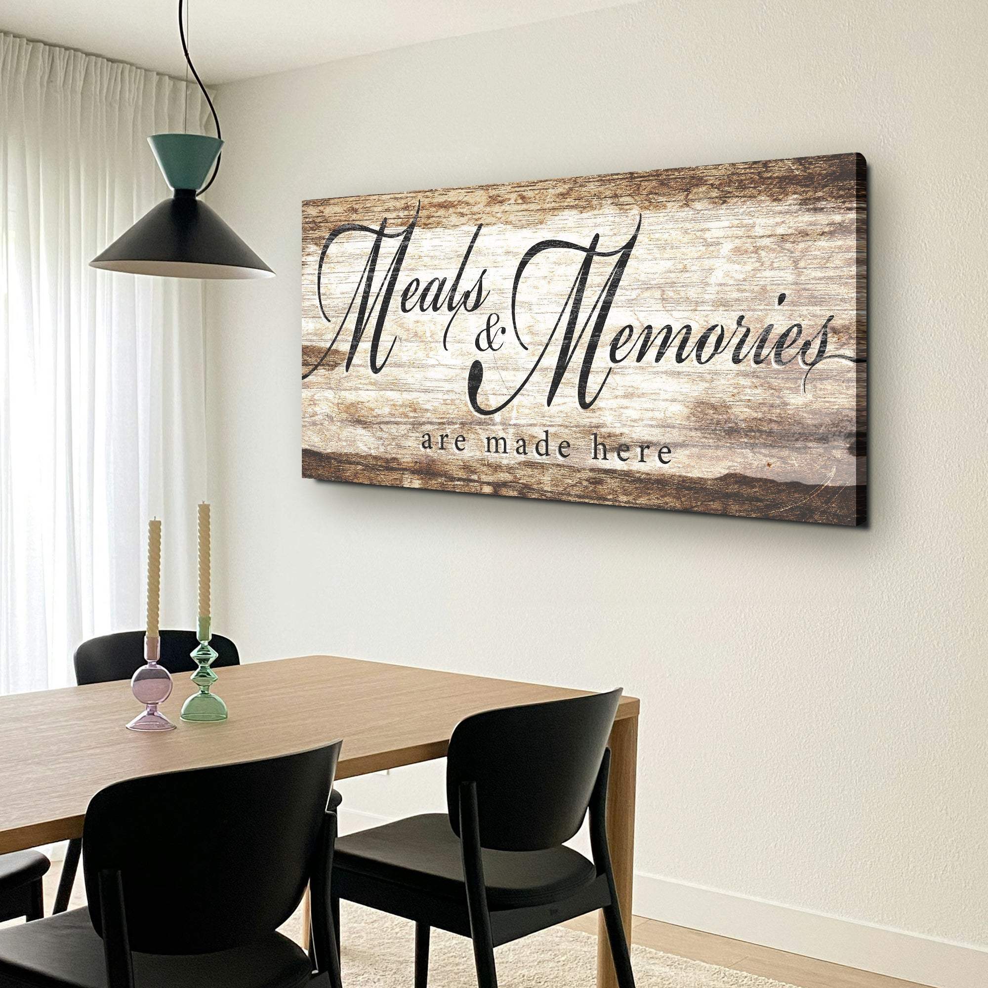 Meals and Memories are Made Here Kitchen Sign II - Tailored Canvases - Flyclothing LLC