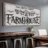 Personalized Farmhouse Sign IV - Tailored Canvases - Flyclothing LLC