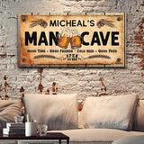 Man Cave Sign IV - Tailored Canvases - Flyclothing LLC