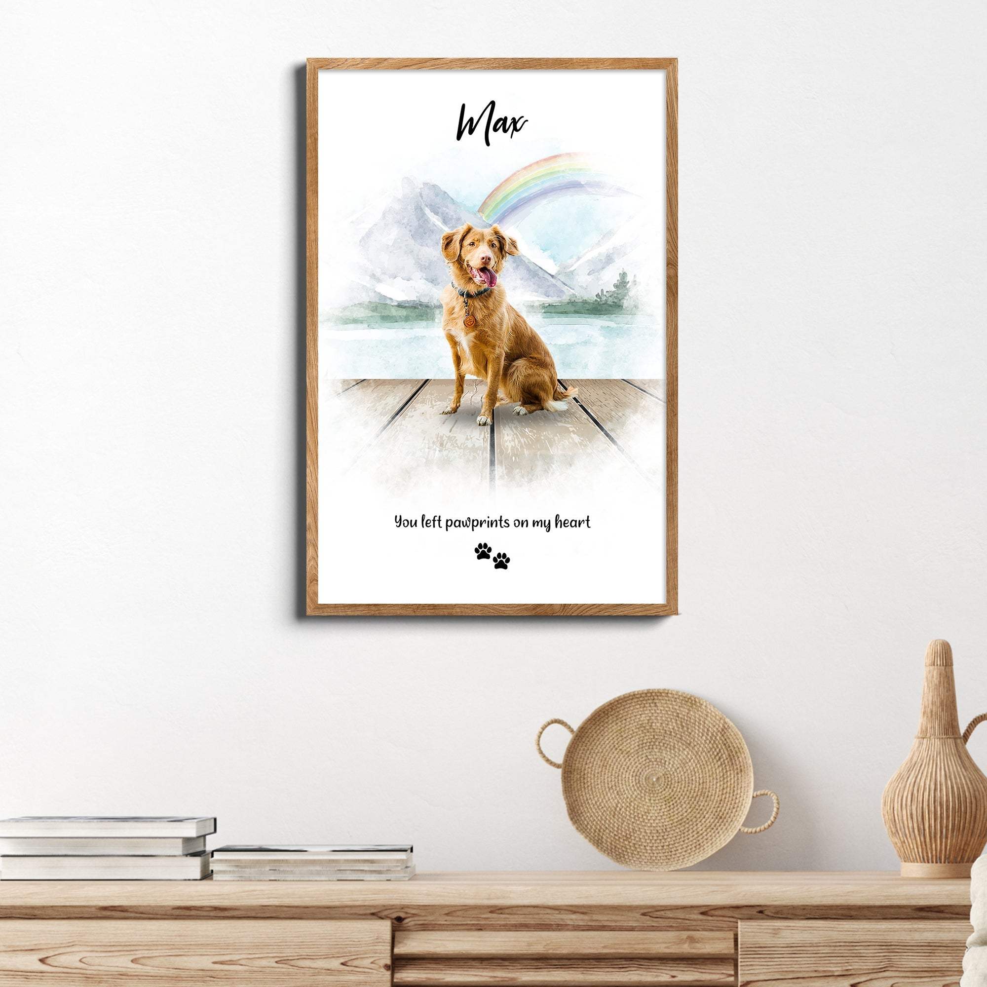 Pet Memorial Rainbow Bridge Sign - Tailored Canvases - Flyclothing LLC