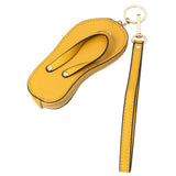 Faux Leather Flip-flop Mini Wristlet Bag Charm Coin Purse - Madeline Love - Flyclothing LLC