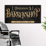 Personalized Barbershop Sign - Tailored Canvases - Flyclothing LLC