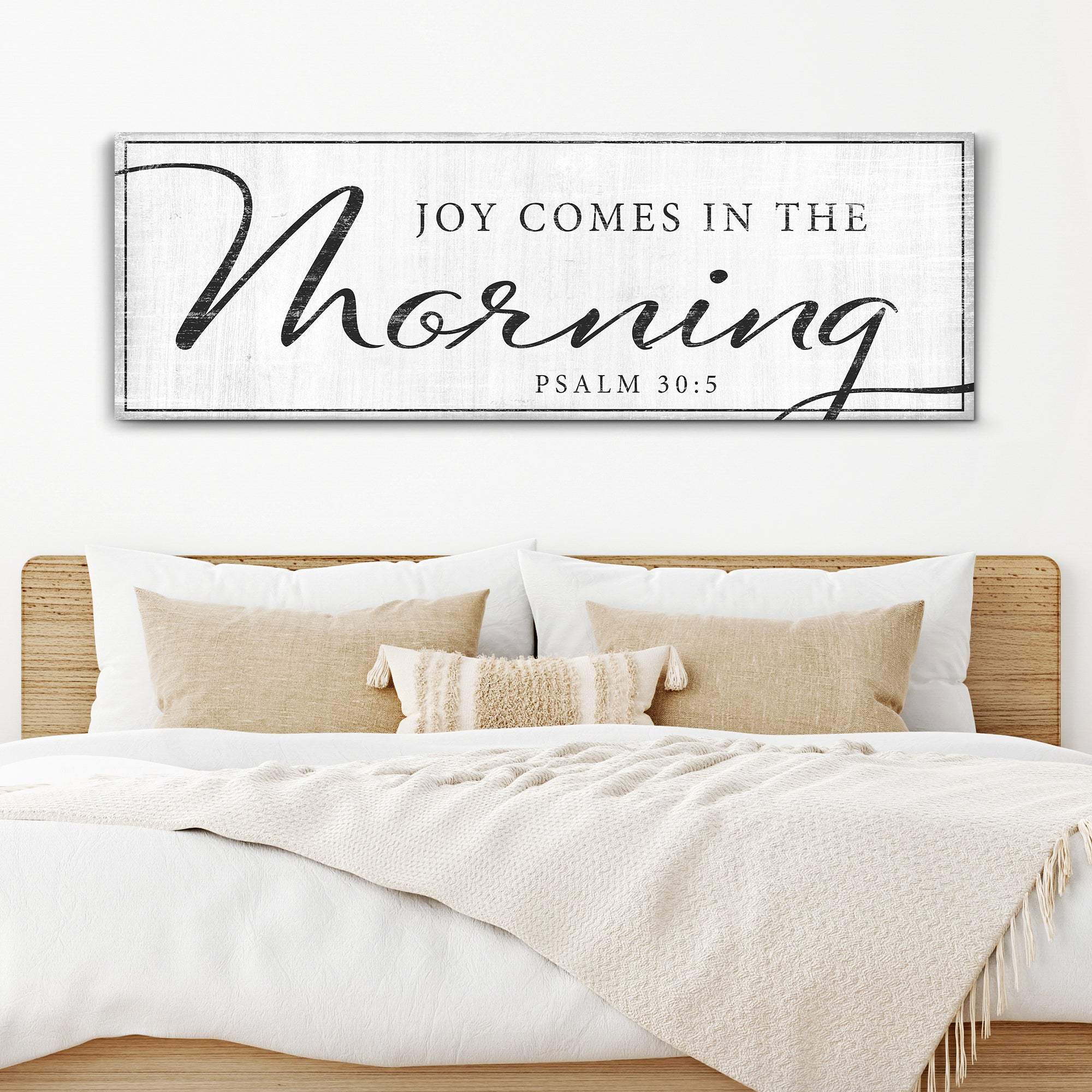 Joy Comes In The Morning Faith Sign IV - Tailored Canvases - Flyclothing LLC