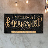 Personalized Barbershop Sign - Tailored Canvases - Flyclothing LLC