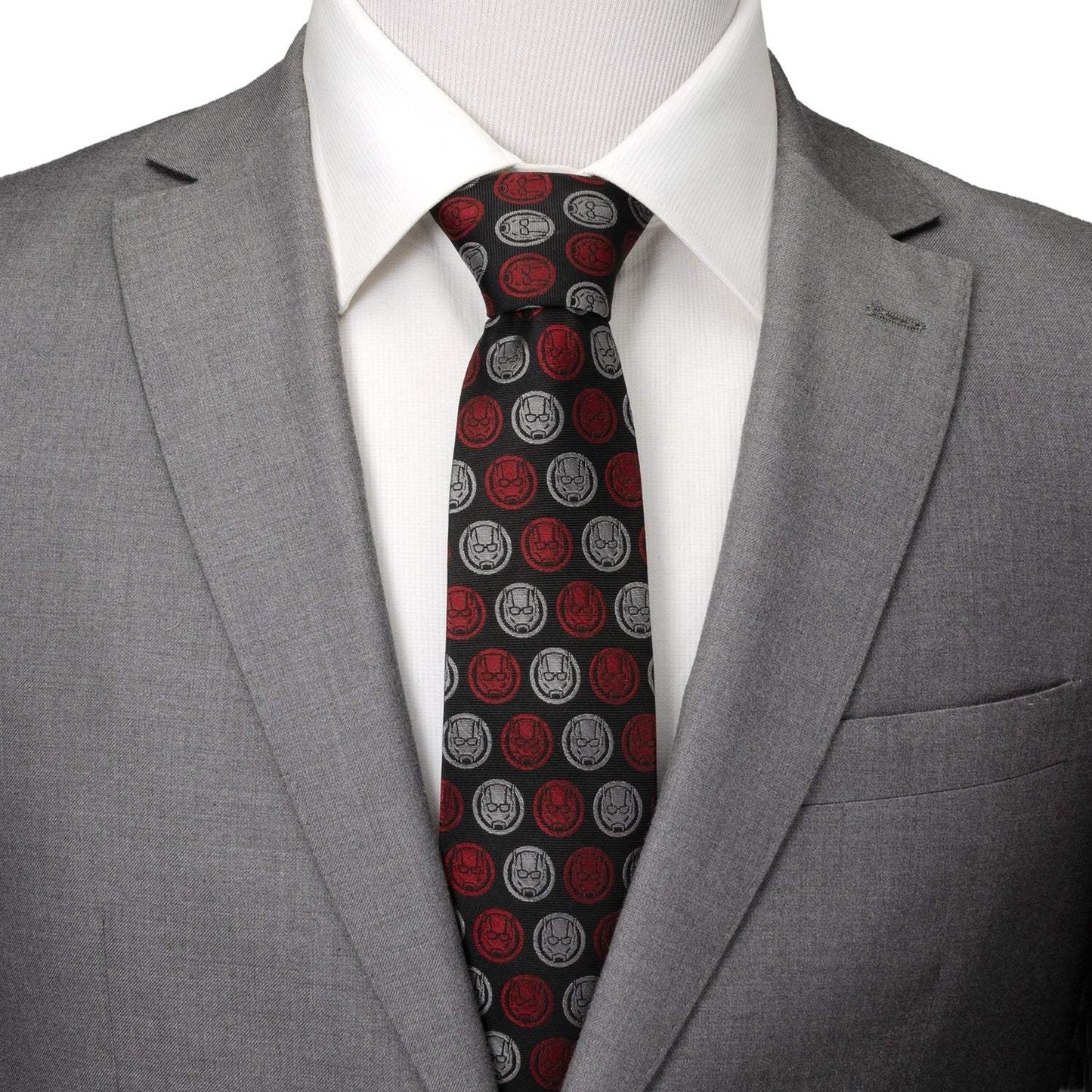 Marvel Ant-Man Red and Gray Charcoal Tie - Cufflinks.com - Flyclothing LLC