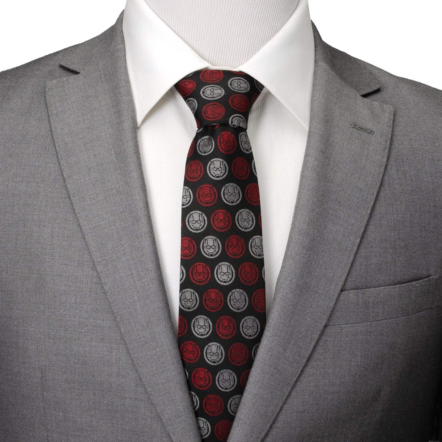 Marvel Ant-Man Red and Gray Charcoal Tie - Cufflinks.com - Flyclothing LLC