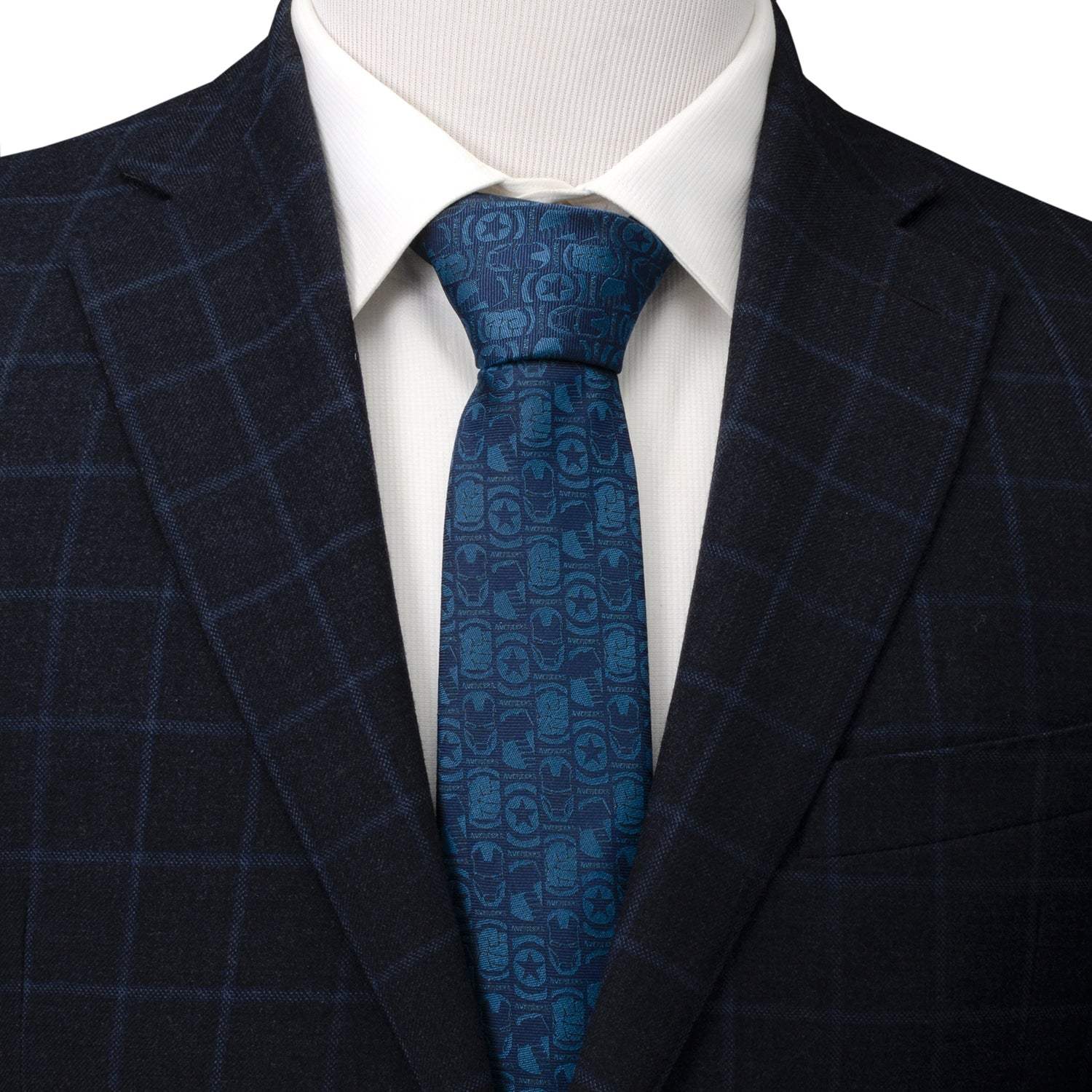 Marvel Avengers Men's Blue Tie - Cufflinks.com - Flyclothing LLC