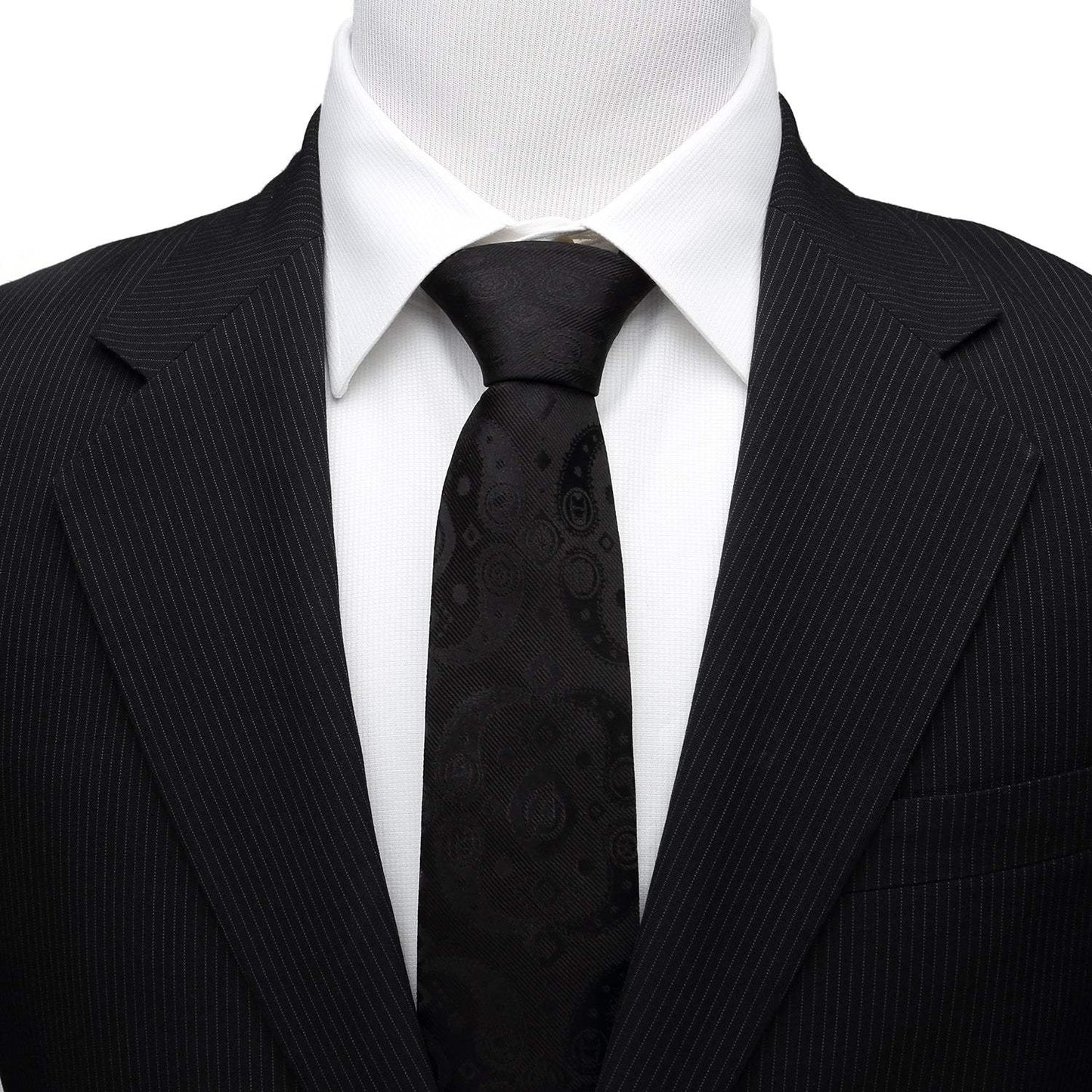 Marvel Avengers Paisley Icons Print Black Tie - Cufflinks.com - Flyclothing LLC