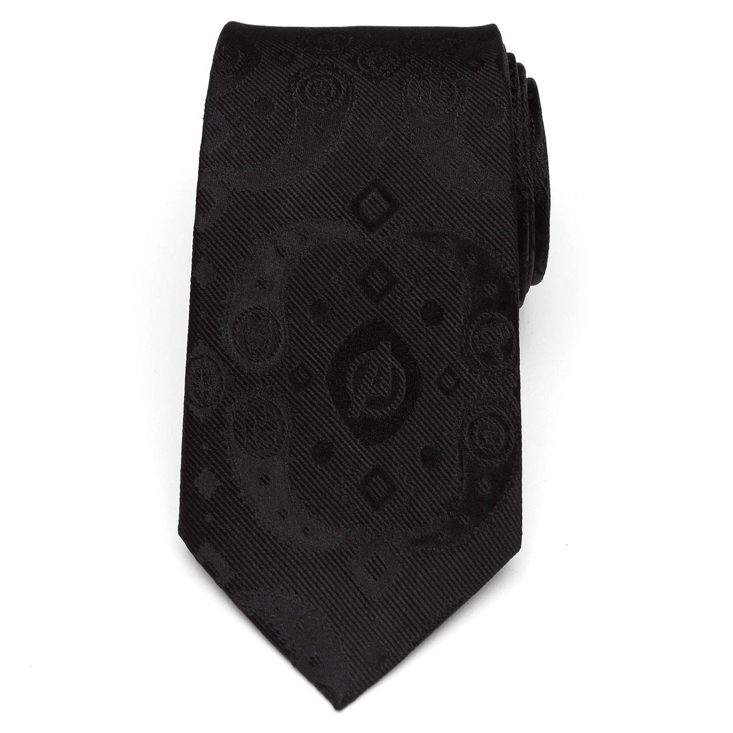 Marvel Avengers Paisley Icons Print Black Tie - Cufflinks.com - Flyclothing LLC