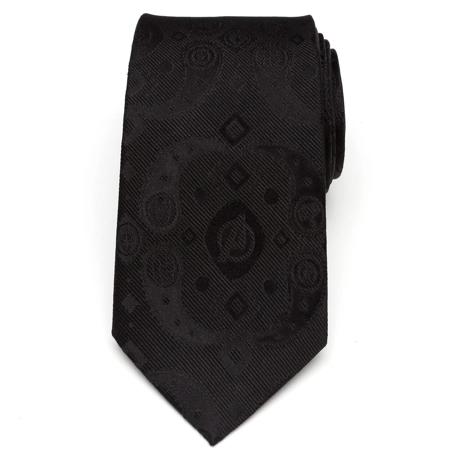 Marvel Avengers Paisley Icons Print Black Tie - Cufflinks.com - Flyclothing LLC