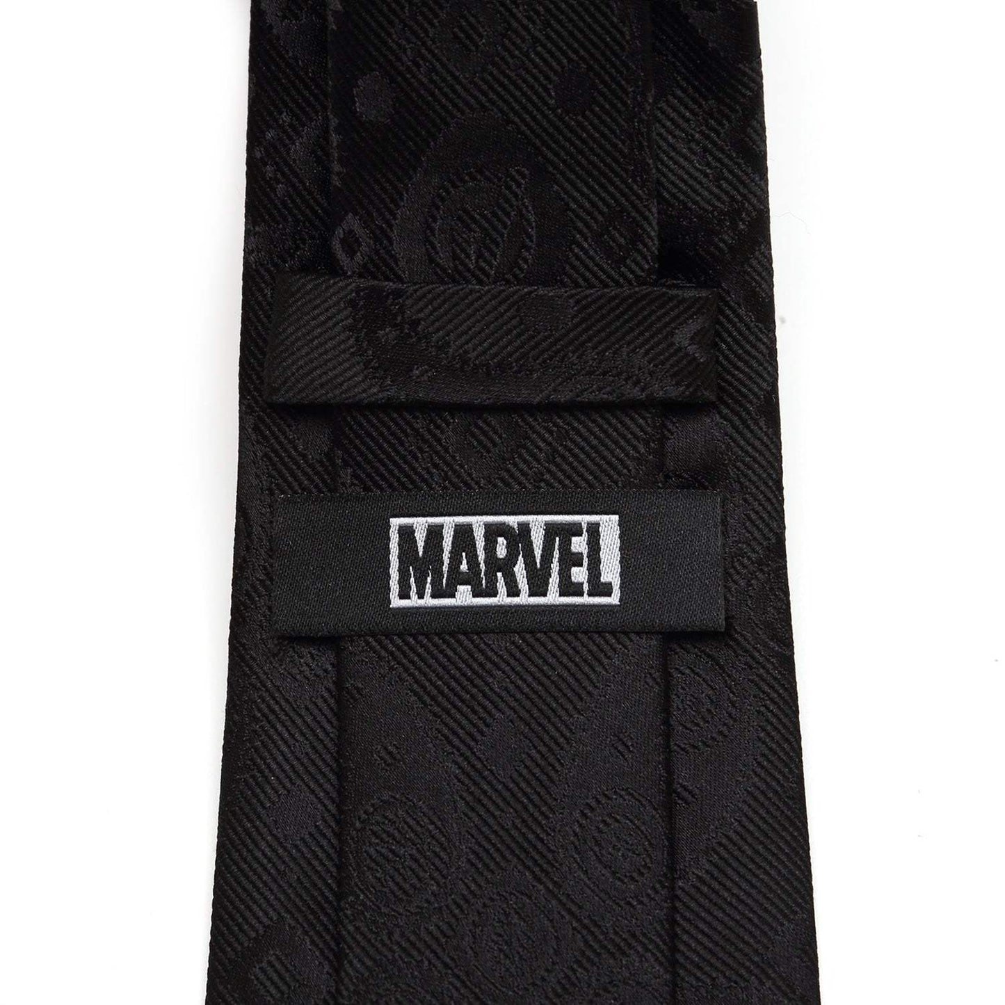 Marvel Avengers Paisley Icons Print Black Tie - Cufflinks.com - Flyclothing LLC