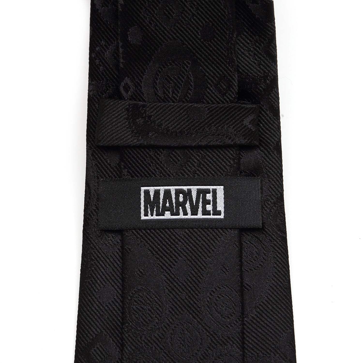 Marvel Avengers Paisley Icons Print Black Tie - Cufflinks.com - Flyclothing LLC