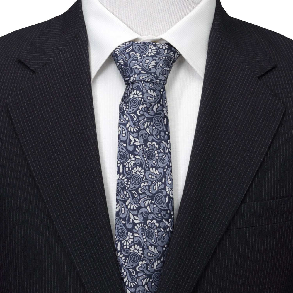 Marvel Avengers Paisley Icons Navy Men's Tie - Cufflinks.com - Flyclothing LLC