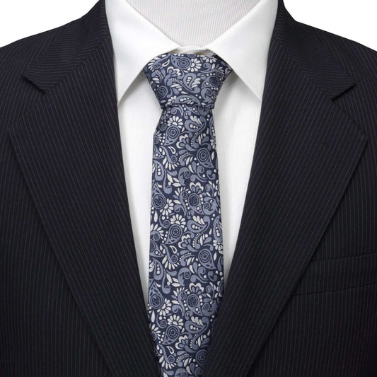 Marvel Avengers Paisley Icons Navy Men's Tie - Cufflinks.com - Flyclothing LLC
