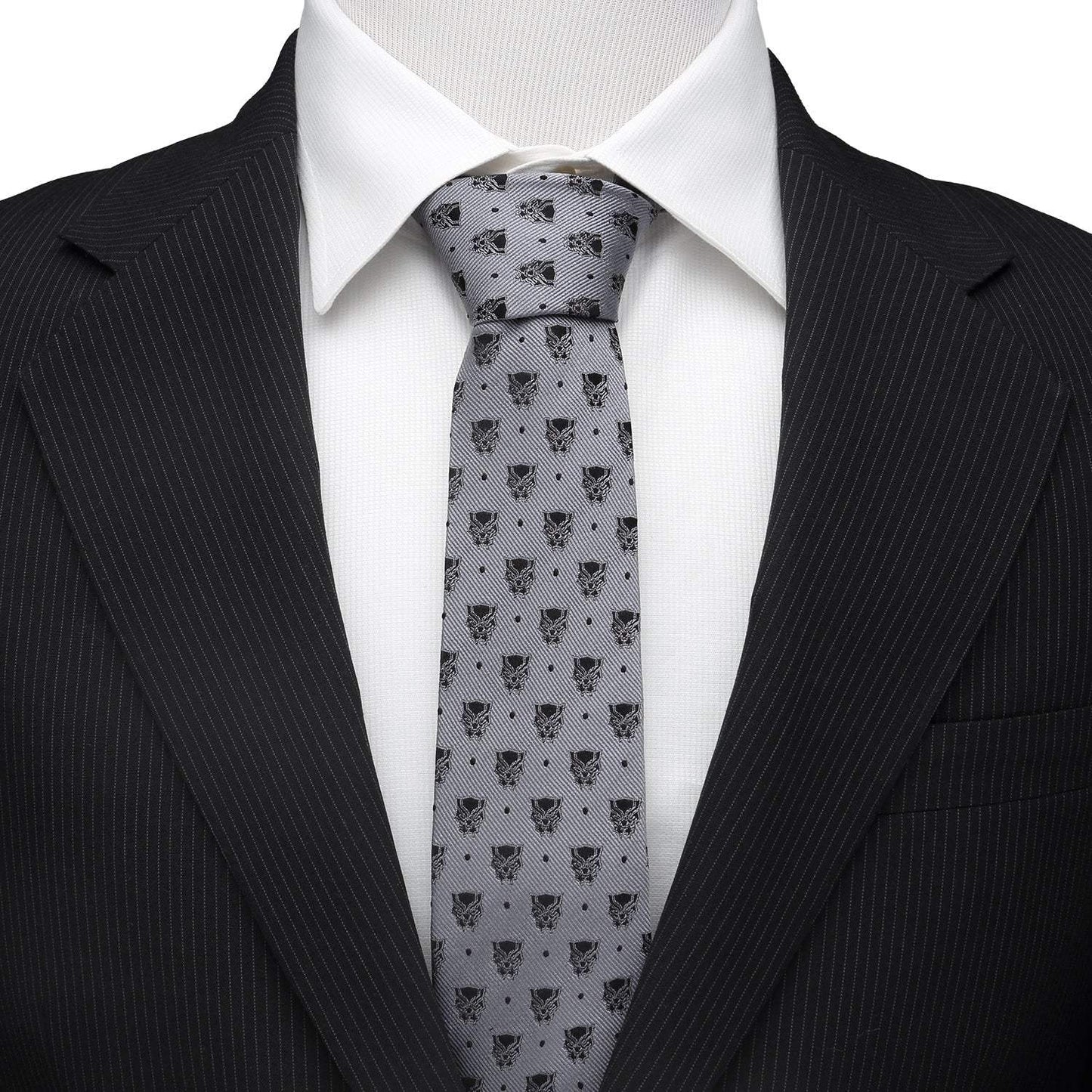 Marvel Black Panther Gray Dot Tie - Cufflinks.com - Flyclothing LLC