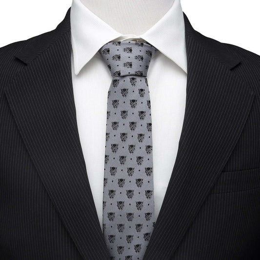 Marvel Black Panther Gray Dot Tie - Cufflinks.com - Flyclothing LLC