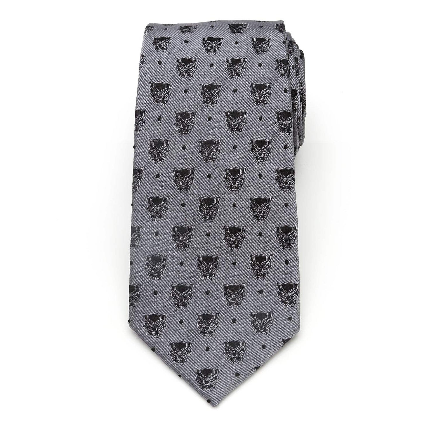 Marvel Black Panther Gray Dot Tie - Cufflinks.com - Flyclothing LLC
