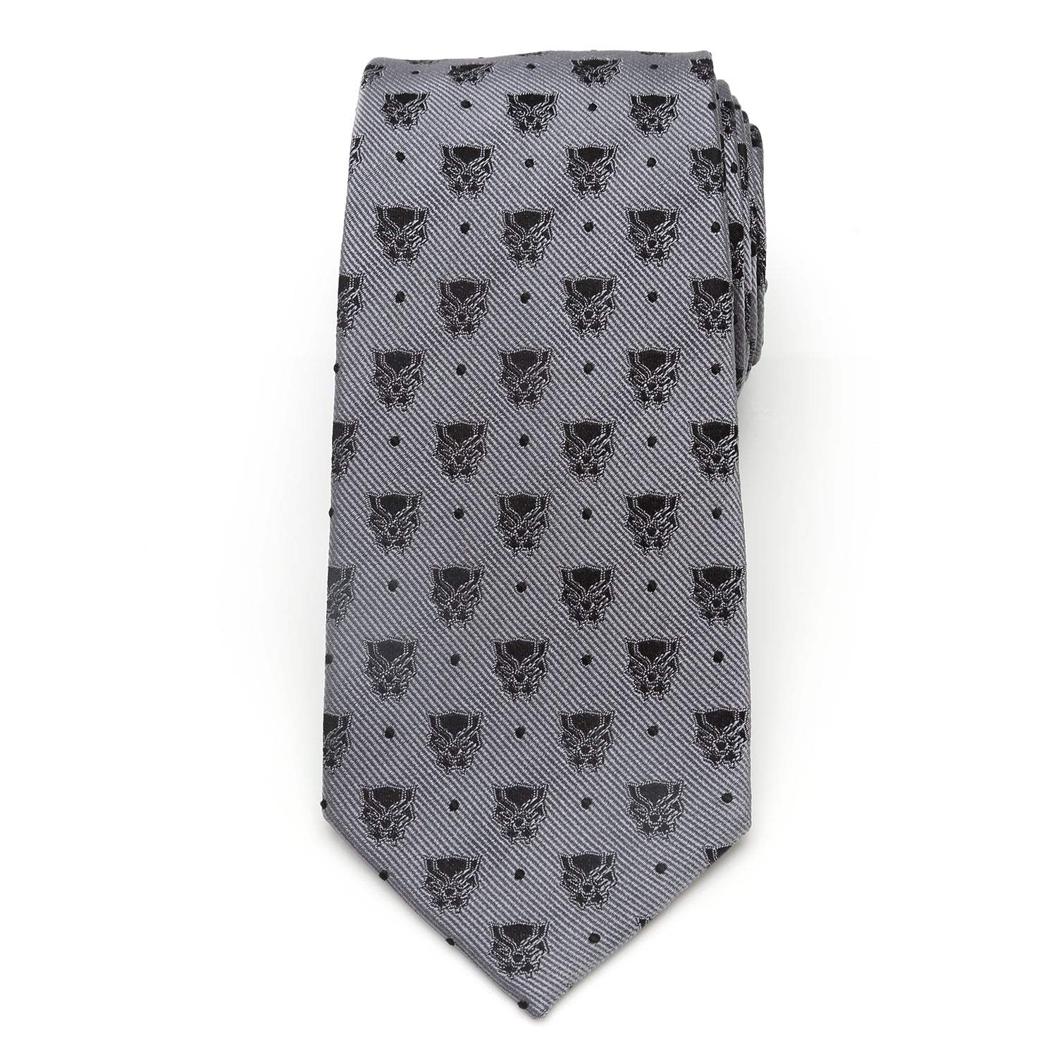 Marvel Black Panther Gray Dot Tie - Cufflinks.com - Flyclothing LLC
