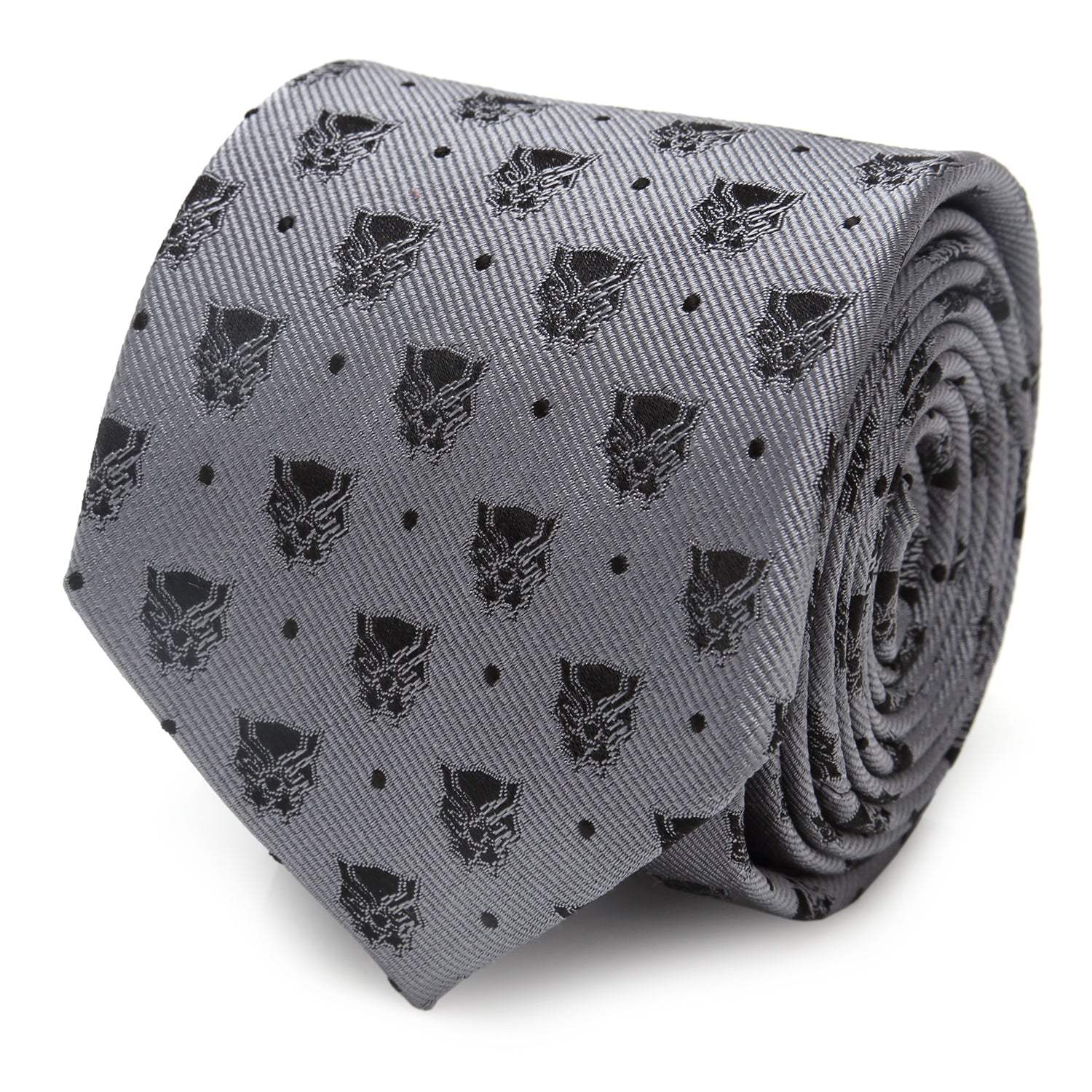 Marvel Black Panther Gray Dot Tie - Cufflinks.com - Flyclothing LLC