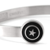 Marvel Captain America Stainless Steel Cuff Bracelet - Cufflinks.com - Flyclothing LLC