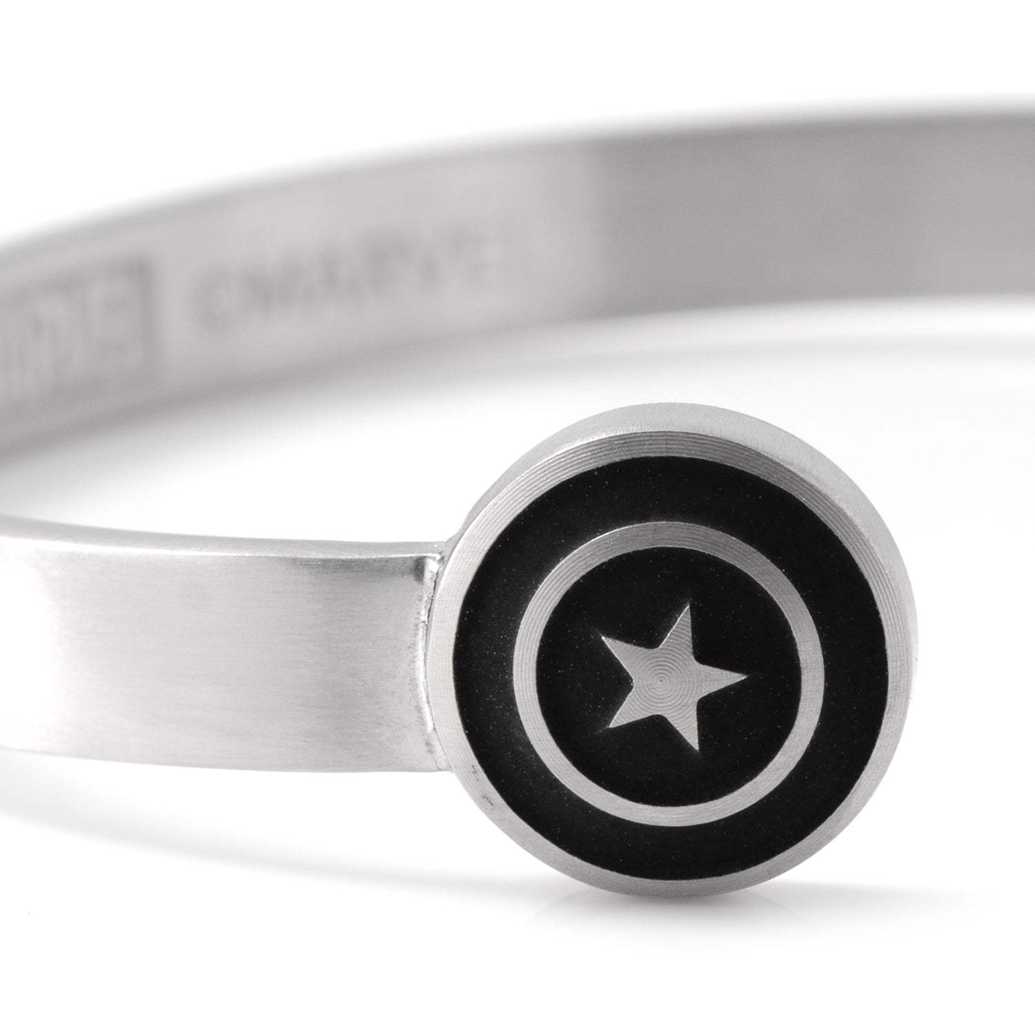 Marvel Captain America Stainless Steel Cuff Bracelet - Cufflinks.com - Flyclothing LLC
