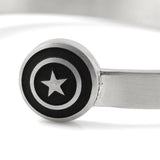 Marvel Captain America Stainless Steel Cuff Bracelet - Cufflinks.com - Flyclothing LLC
