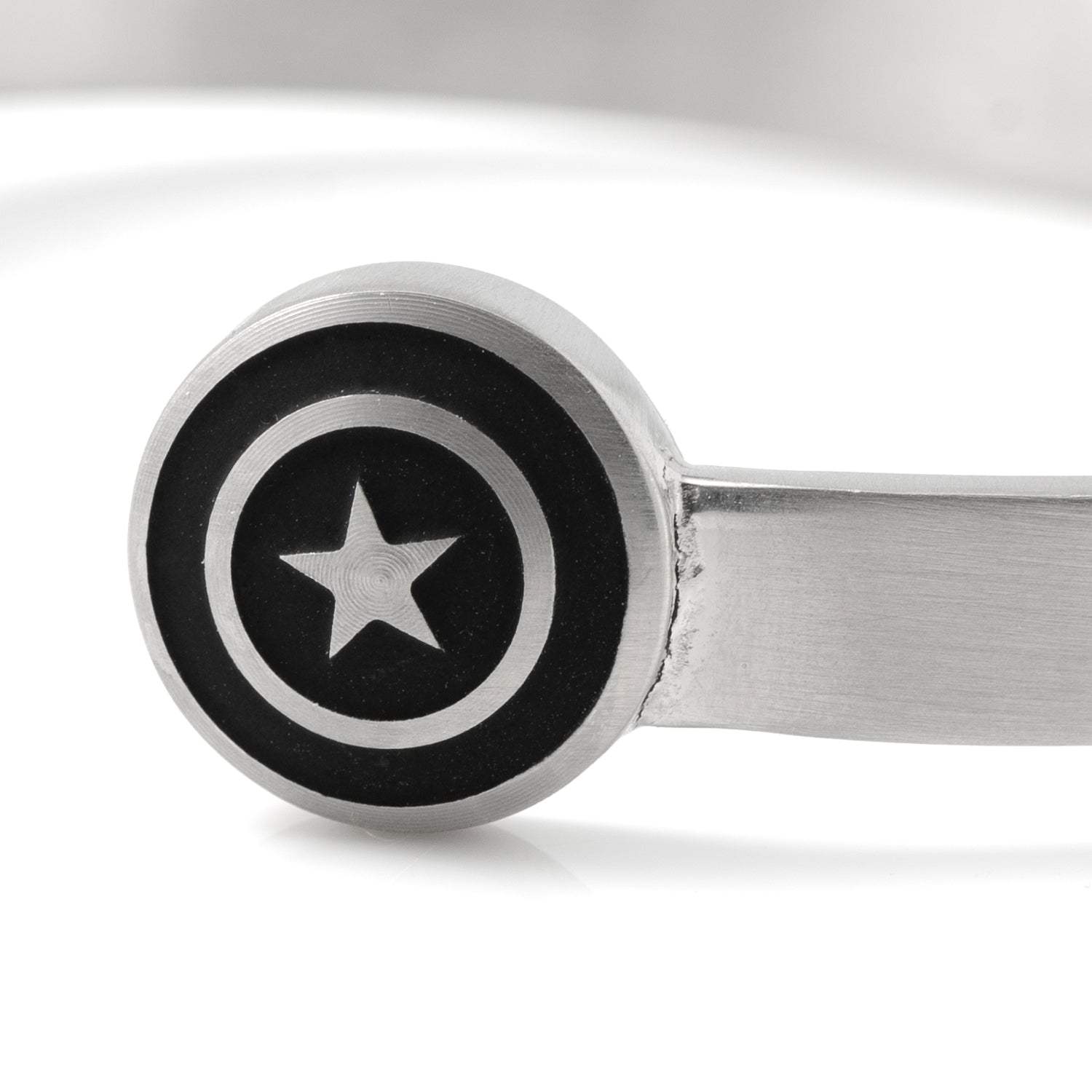 Marvel Captain America Stainless Steel Cuff Bracelet - Cufflinks.com - Flyclothing LLC
