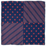 Marvel Captain America Shield Navy Pocket Square - Cufflinks.com - Flyclothing LLC