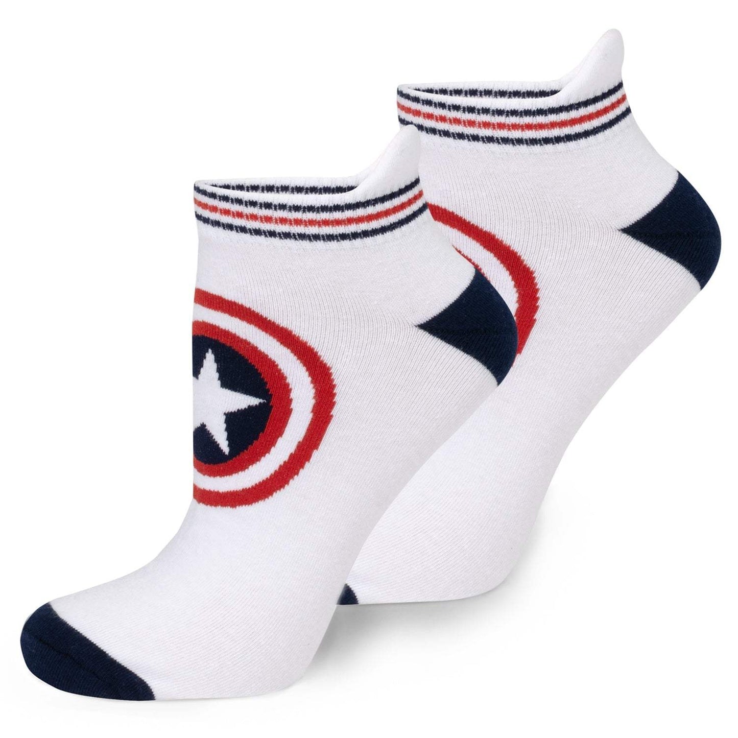 Marvel Captain America Ankle Socks 3-Pack and Lapel Pin Gift Set - Cufflinks.com - Flyclothing LLC