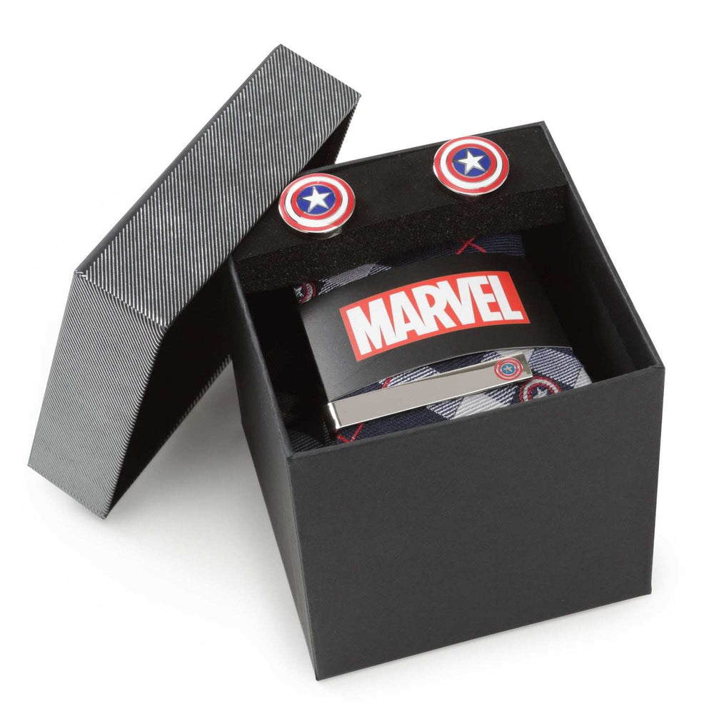Marvel Captain America Favorites Necktie Gift Set - Cufflinks.com - Flyclothing LLC