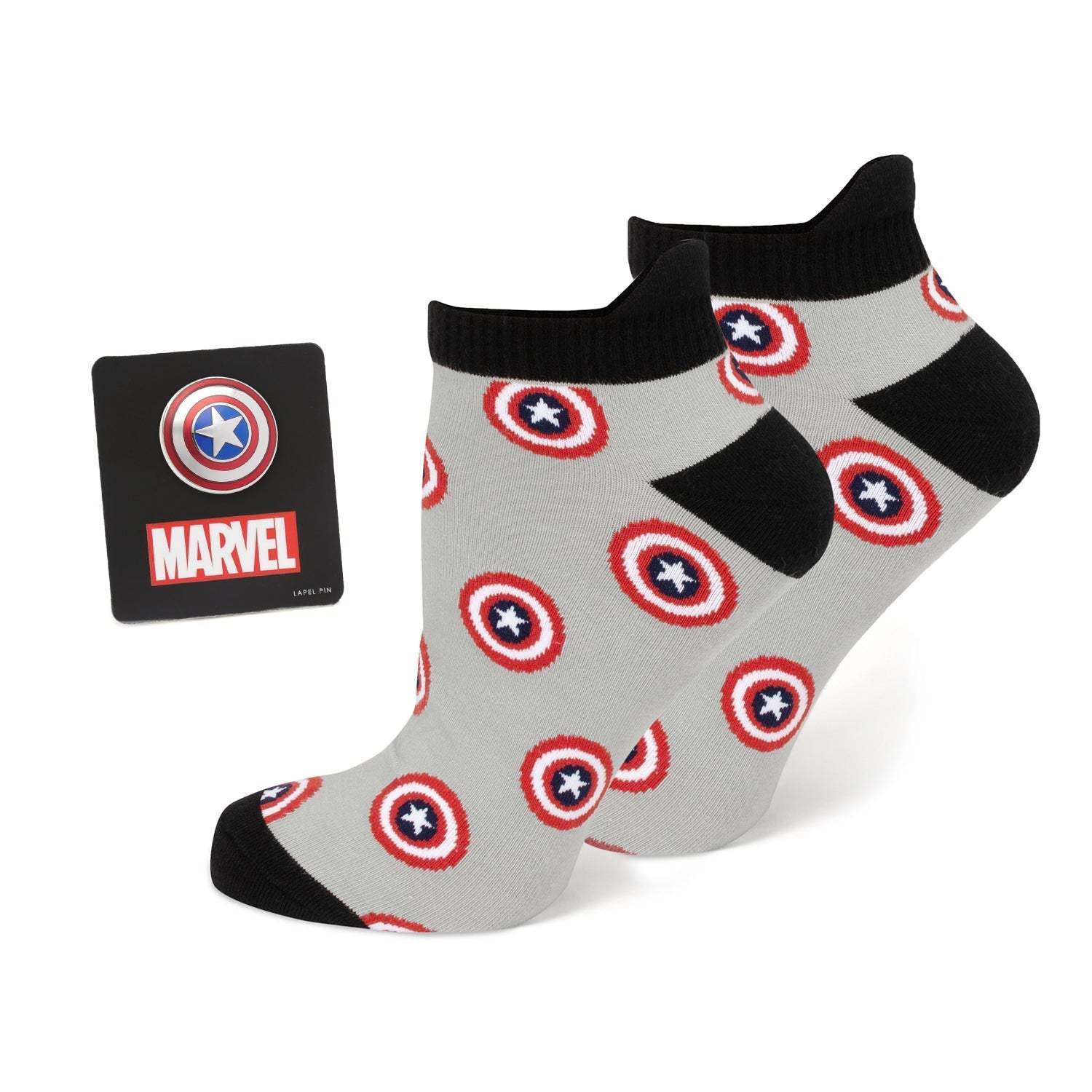 Marvel Captain America Gray Ankle Gift Set - Cufflinks.com - Flyclothing LLC